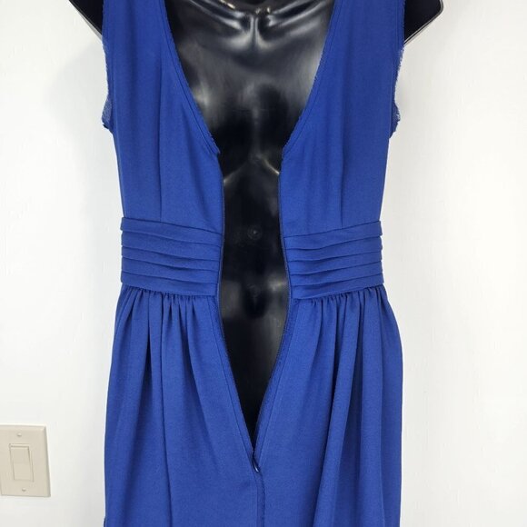 BCBGMaxAzria Rhea Sleeveless Peplum Sheath‎ Dress 0 Blue Depth Party Event - Picture 10 of 14